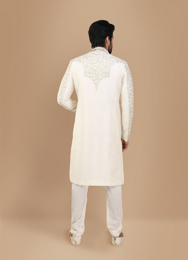 Elegant Off White Sherwani image number 2